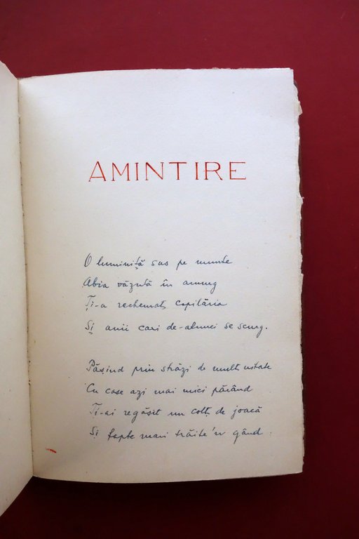 Manoscritto Libro di Poesie Rafael Goldner Incercari Bucarest 1949 Legatura | Immagine Gallery 5