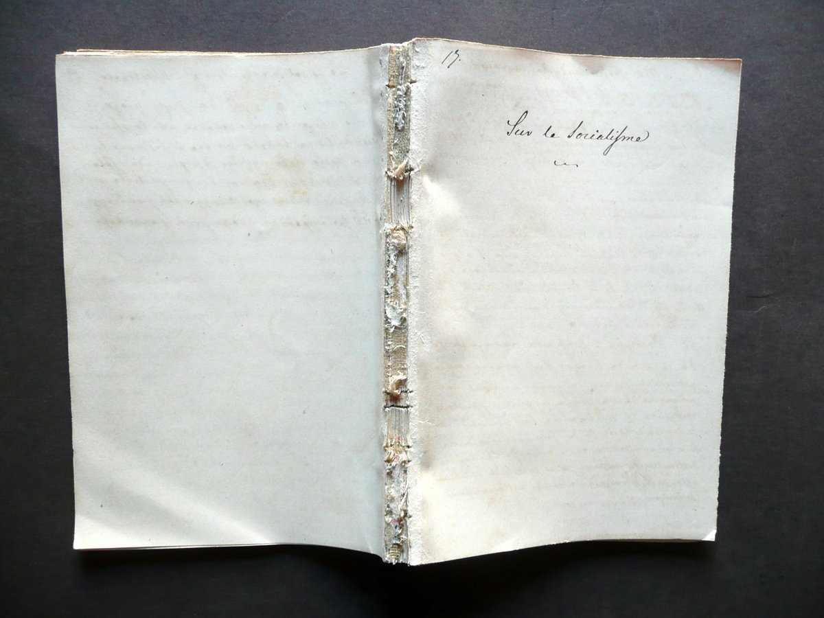 Manoscritto Sur le Socialisme Socialismo Internazionale 1870-80 Politica | Immagine principale