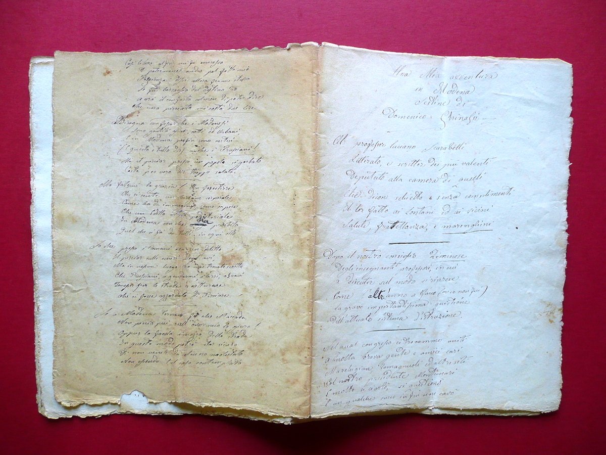 Una Mia Avventura in Modena Opera in Versi | Immagine principale