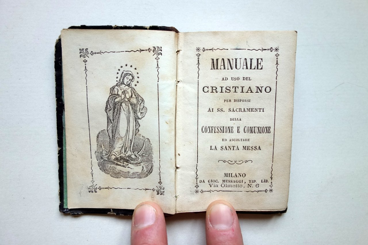 Manuale del Cristiano per Sacramenti della Confessione e Comunione Milano …