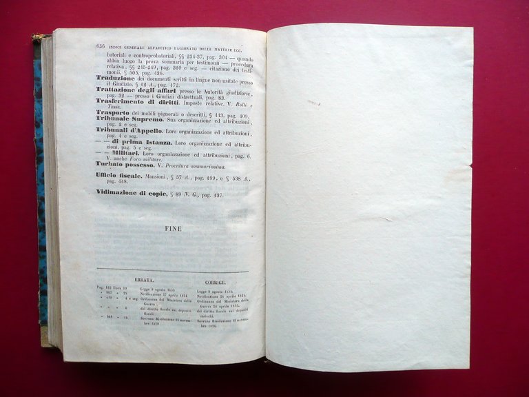 Manuale del Processo Civile Austriaco Sonzogno Milano 1855 Leggi Diritto