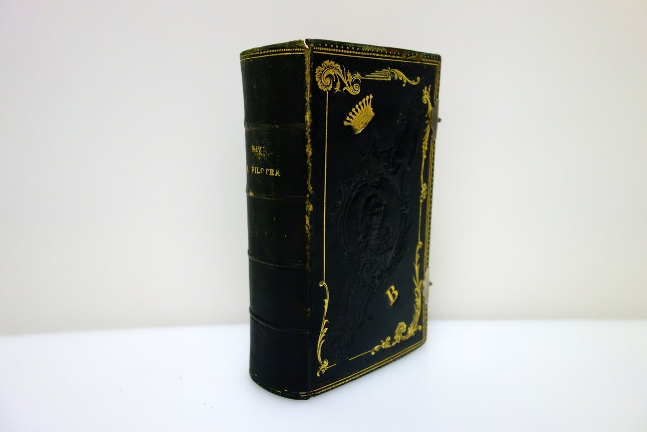 Manuale di Filotea Giuseppe Riva Prina Milano 1889 Legatura