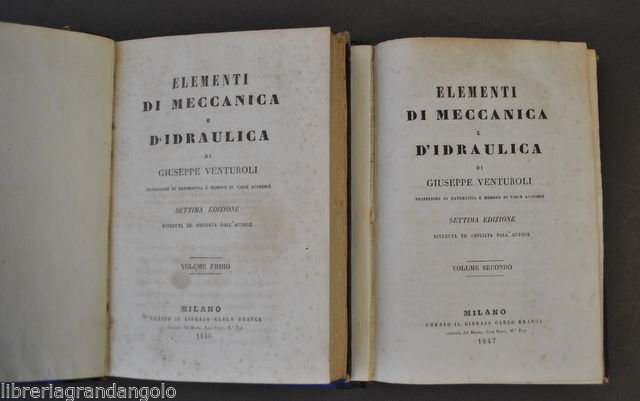 Manuali Tecnici Fisica Venturoli Elementi di Meccanica ed Idraulica Moto … | Immagine principale