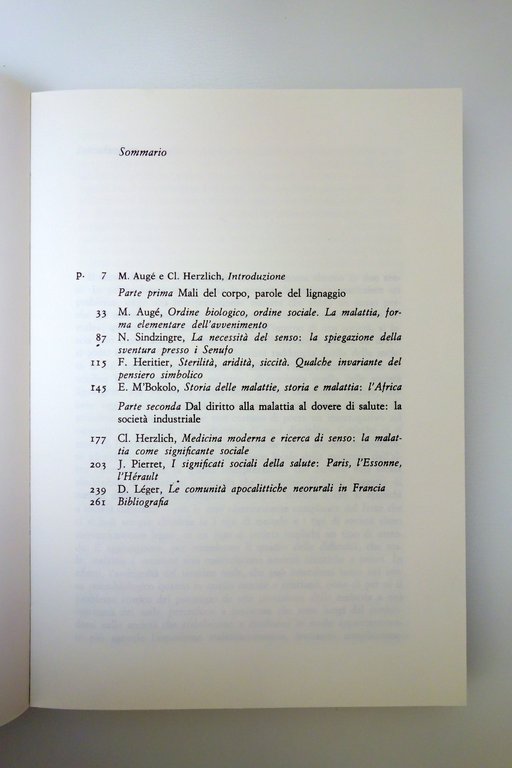 Marc Augé Claudine Herzlich Il Senso del Male Il Saggiatore …