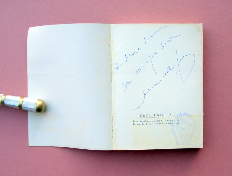 Marcello Serra Mal di Sardegna Vallecchi Terza Edizione 1956 autografo