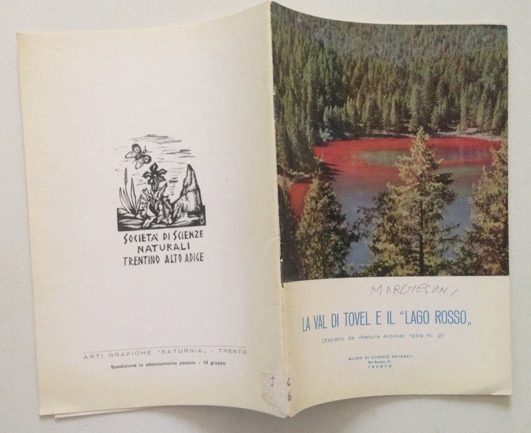 Marchesoni Estratto da Natura Alpina N. 2 1959 La Val …