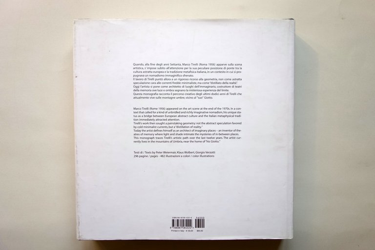 Marco Tirelli Catalogo Charta Milano 2003 Galleria Fumagalli Arte Contemporanea