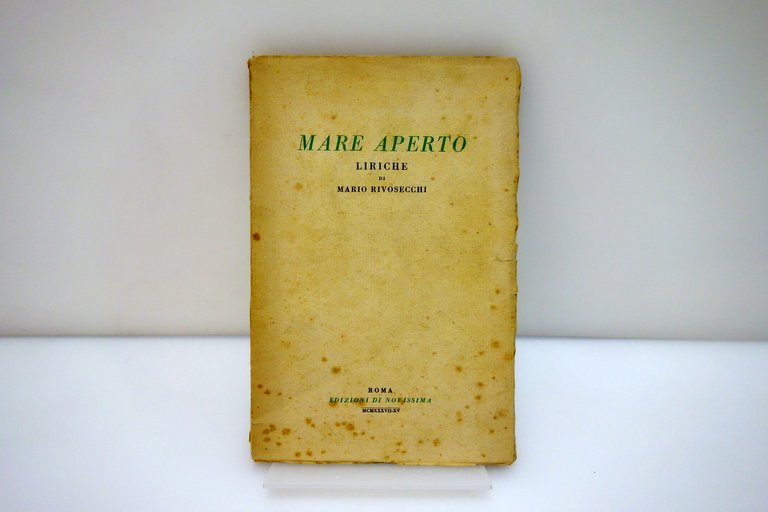 Mare Aperto Liriche di Mario Rivosecchi Novissima Roma 1937 1° … | Immagine Gallery 2