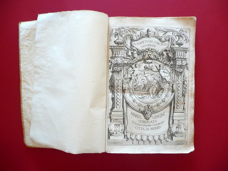 Maria Vergine Coronata Solennità fatta In Reggio Vedrotti 1675 Tavole …