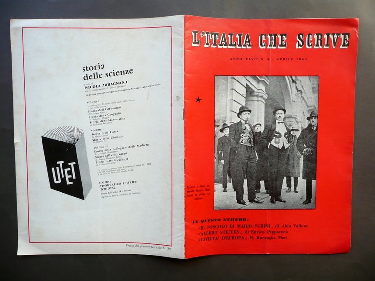 Marinetti Depero Panciotti Futuristi Nota sul Futurismo L'Italia che Scrive 1964