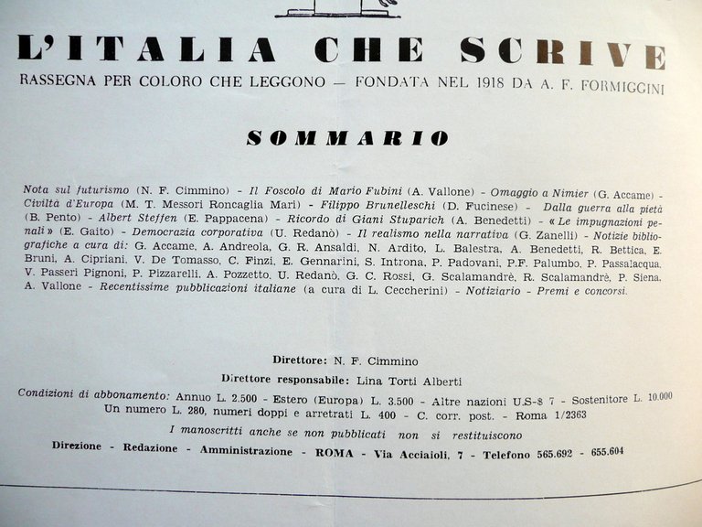 Marinetti Depero Panciotti Futuristi Nota sul Futurismo L'Italia che Scrive …