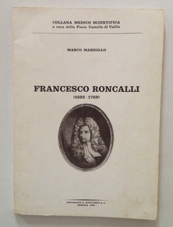 MARZOLLO MARCO FRANCESCO RONCALLI BRESCIA APOLLONIO 1968