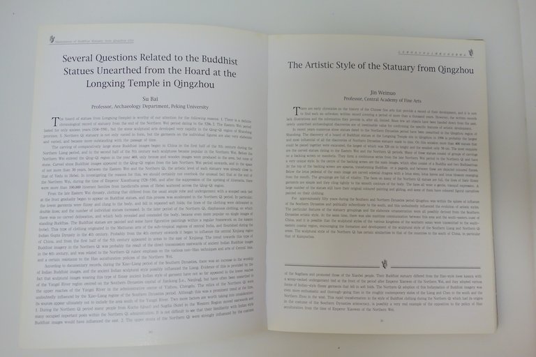 MASTERPIECES OF BUDDHIST STATUARY FROM QUINGZHOU CITY BUDDISMO CINA 1999