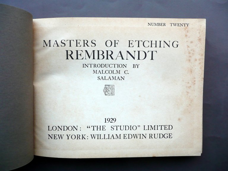 Masters of Etching Rembrandt The Studio W. Edwin London New … | Immagine Gallery 3