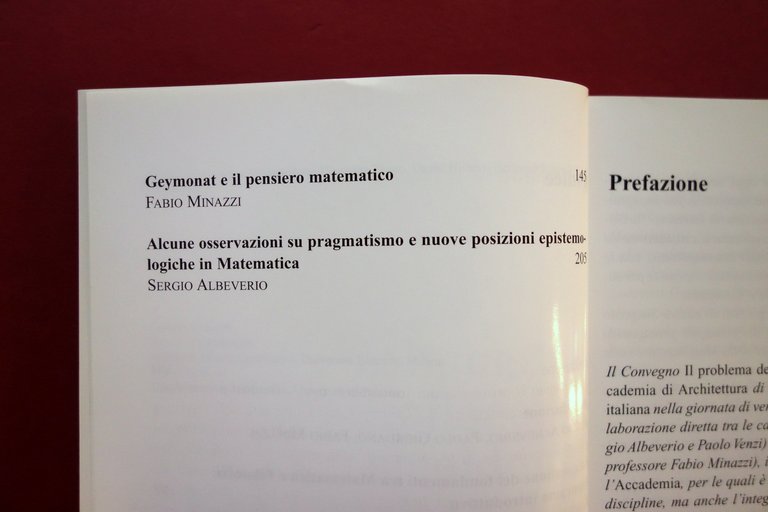 Matematica e Filosofia il Problema dei Fondamenti Oggi 2006 Convegno …