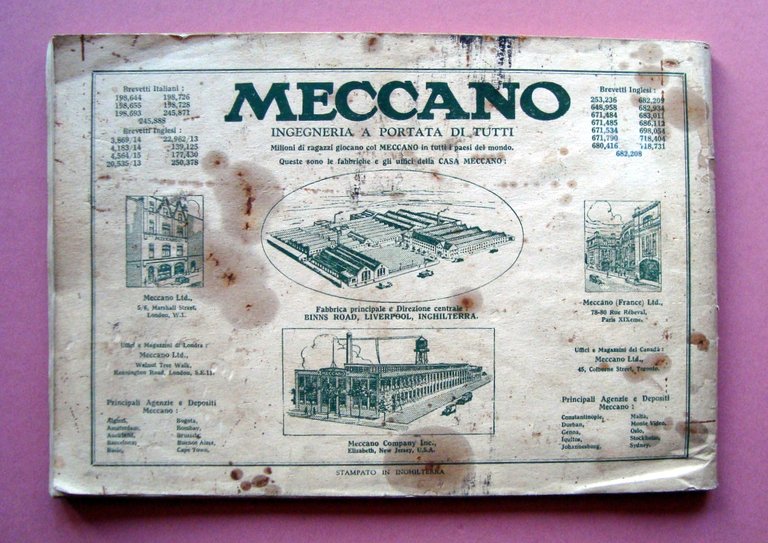 Meccano Manuale d'Istruzione Ingegneria per tutti giochi per ragazzi toys