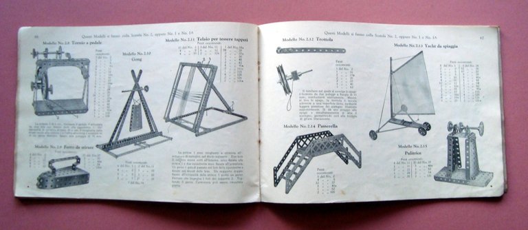 Meccano Manuale d'Istruzione Ingegneria per tutti giochi per ragazzi toys