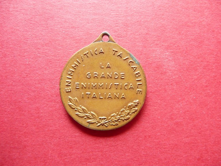 Medaglia 1∞ Premio Concorso Nazionale Al Merito Enimmistico Enigmistica