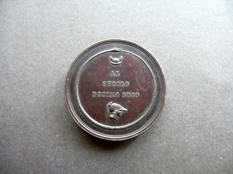 Medaglia Antonio Canova al Secolo Decimo Nono Bronzo Arte Originale …