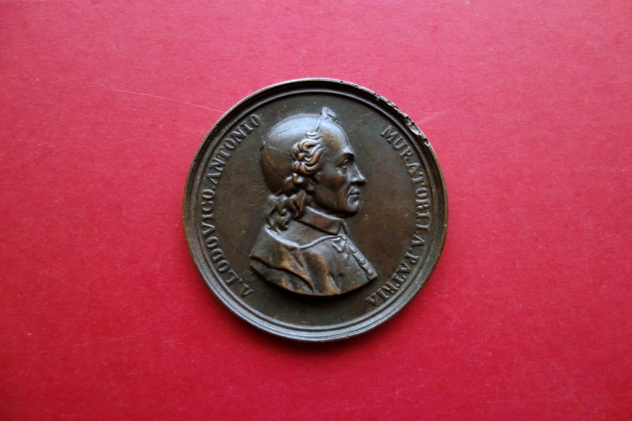Medaglia in Bronzo Ludovico Antonio Muratori A. Malatesta Monumento Modena …