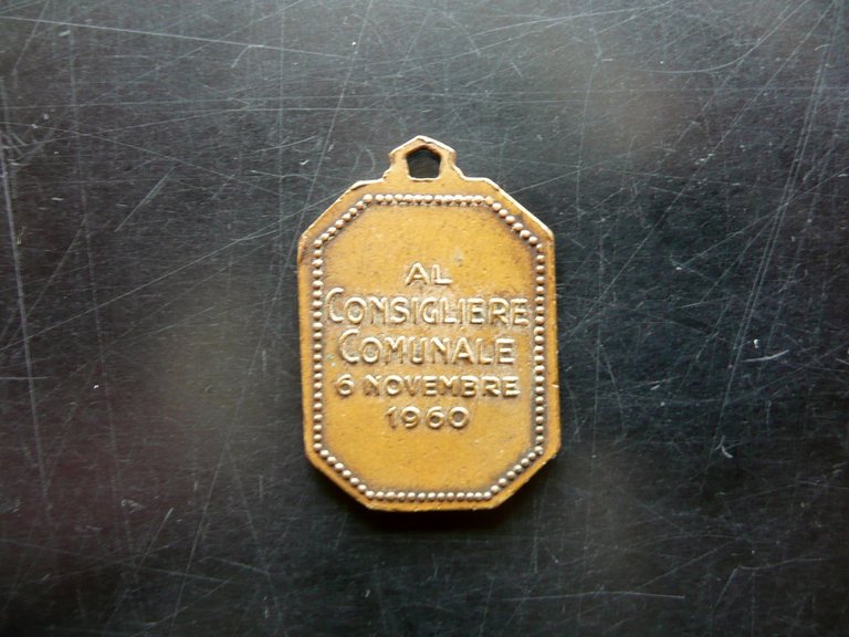 Medaglia MSI Movimento Sociale Italiano Consigliere Comunale Novembre 1960