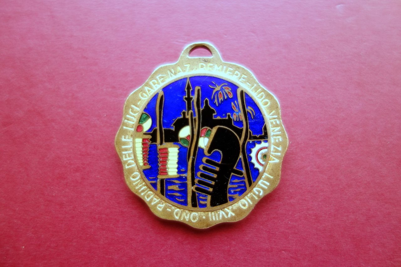 Medaglia OND Raduno delle Luci Gare Remiere Lido di Venezia …