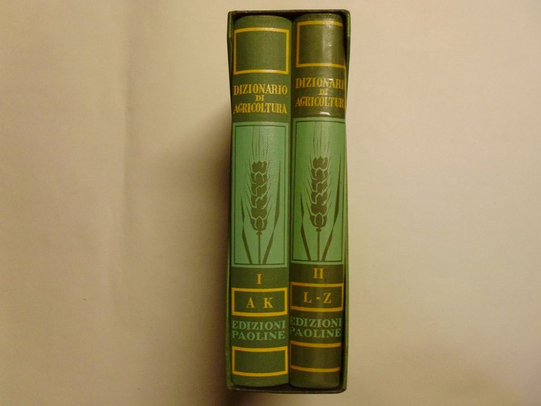 Melchionna Dizionario di Agricoltura Edizioni Paoline 1964 2 volumi completo