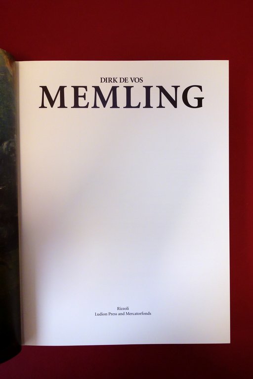 Memling Dirk De Vos Rizzoli Ludion Mercatorfonds Milano 1994