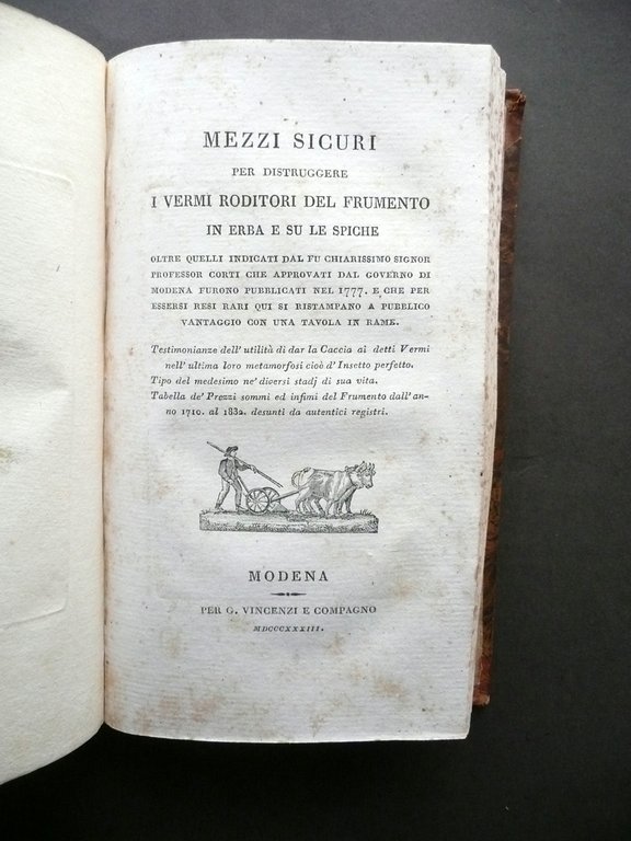 Memorie Varie Risguardanti La Migliore Agricoltura Vincenzi Modena 1837 Savani | Immagine Gallery 8