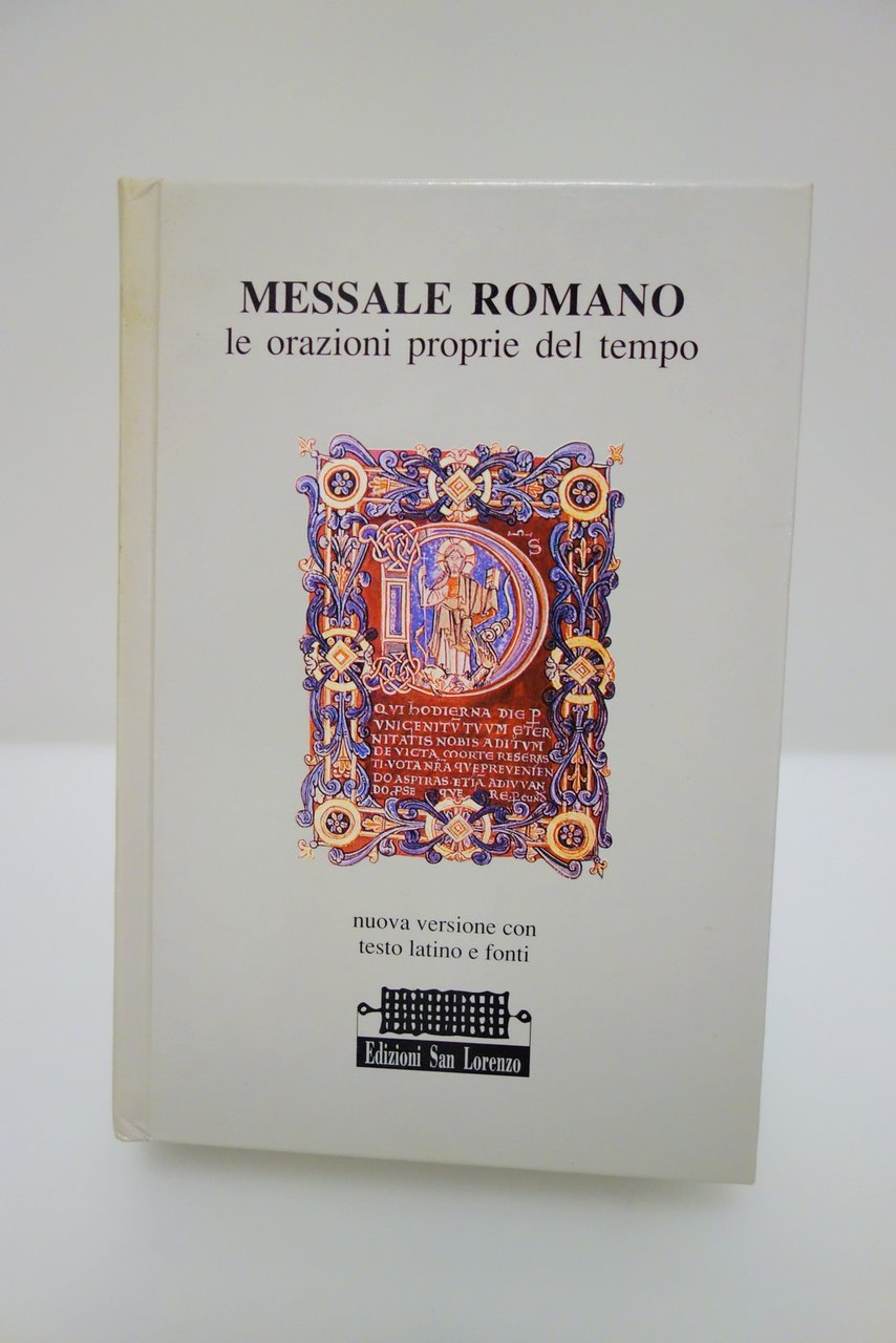 MESSALE ROMANO LE ORAZIONI PROPRIE DEL TEMPO ITALIANO-LATINO ED. SAN …