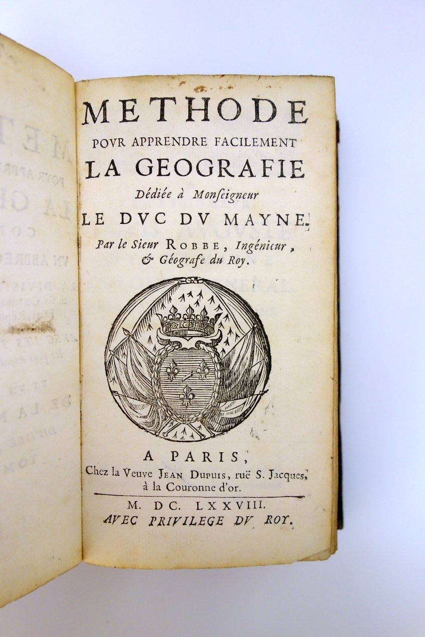 Methode pour Apprendre Facilement la Geographie Robbe Veuve Dupuis 1678 … | Immagine principale
