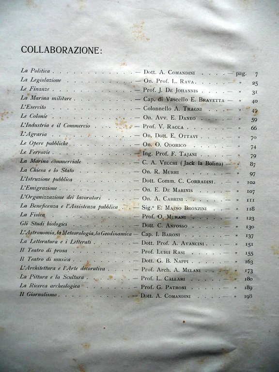 Mezzo Secolo di Vita Italiana 1861-1911 Vallardi Milano Storia Politica …