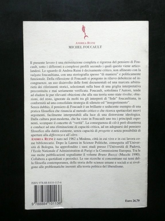 Michel Foucault un Ritratto Critico Andrea Ruini Clinamen Firenze 2007 …