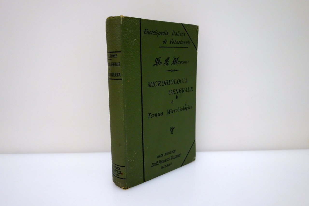 Microbiologia Generale G. Marcone Vallardi 1905 1° Edizione Veterinaria | Immagine principale