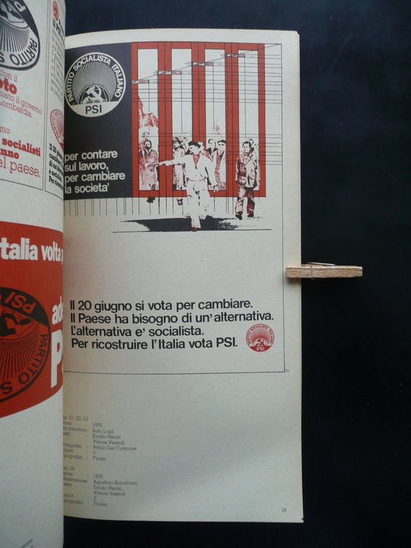 Milano Anni 70 L'Immagine Socialista Edizioni Amici dell'Avanti! 1979 Politica
