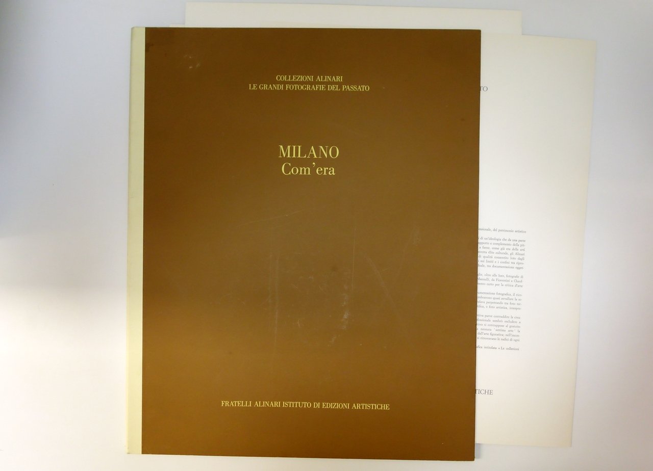 Milano com'era Cartella 6 Fototipie Alinari 1980 Completo