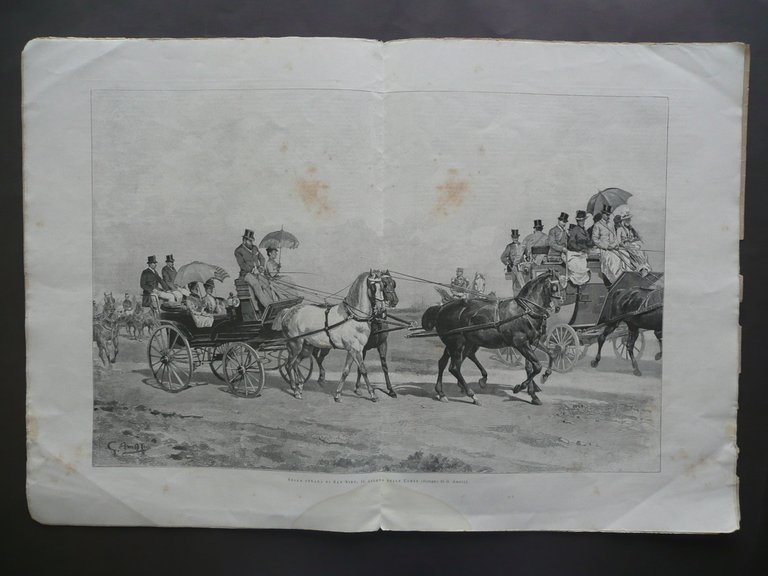 Milano Feste di Maggio Corse di S.Siro Illustrazione Italiana Num. …