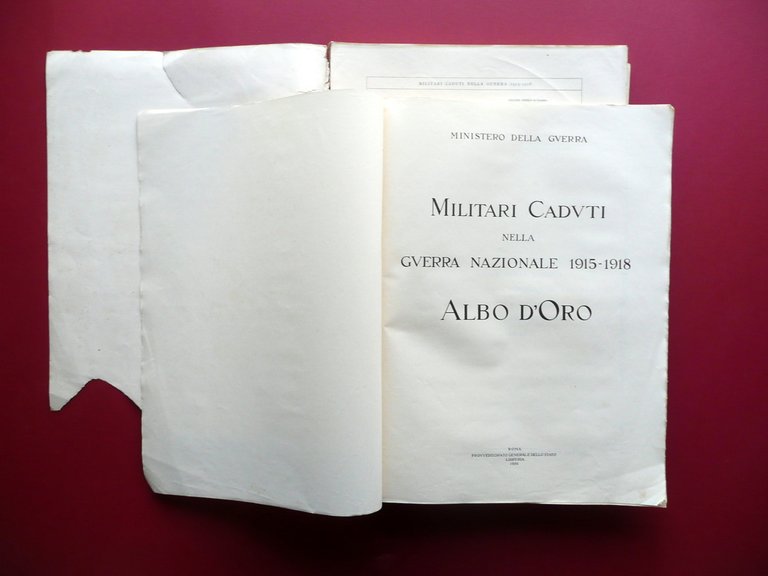 Militari Caduti nella Guerra Nazionale 1915-1918 Albo d'Oro Lazio e …