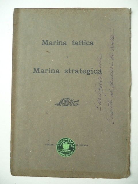 Militaria Marina Tattica Strategica Gavotti Contrammiraglio Lanceri Aosta