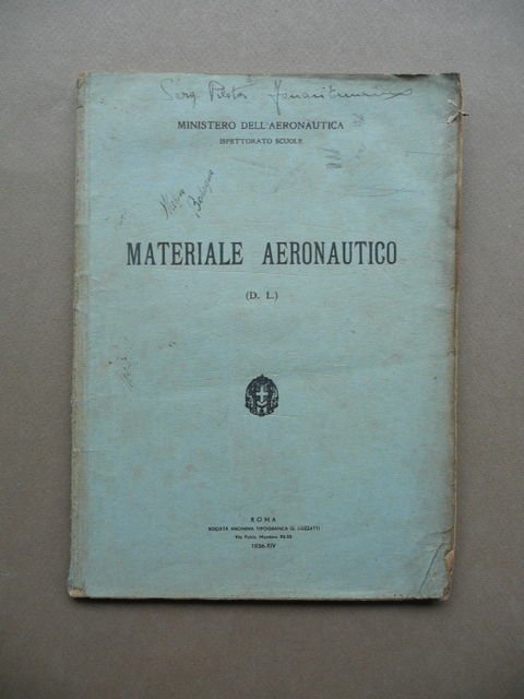 Ministero Aeronautica Aerei Velivolo Dispositivi Installazioni Impennaggio 1936