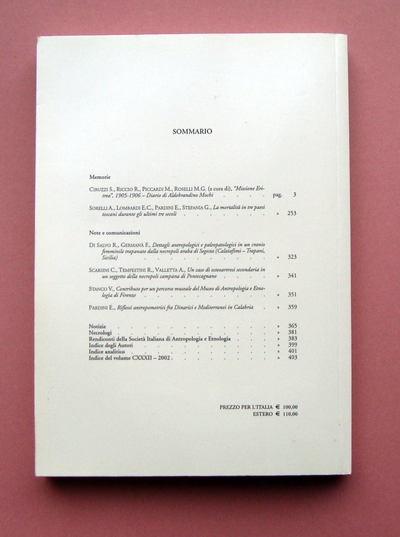 Mochi A. Missione Eritrea 1905-1906 Diario + grande Carta Archivio …