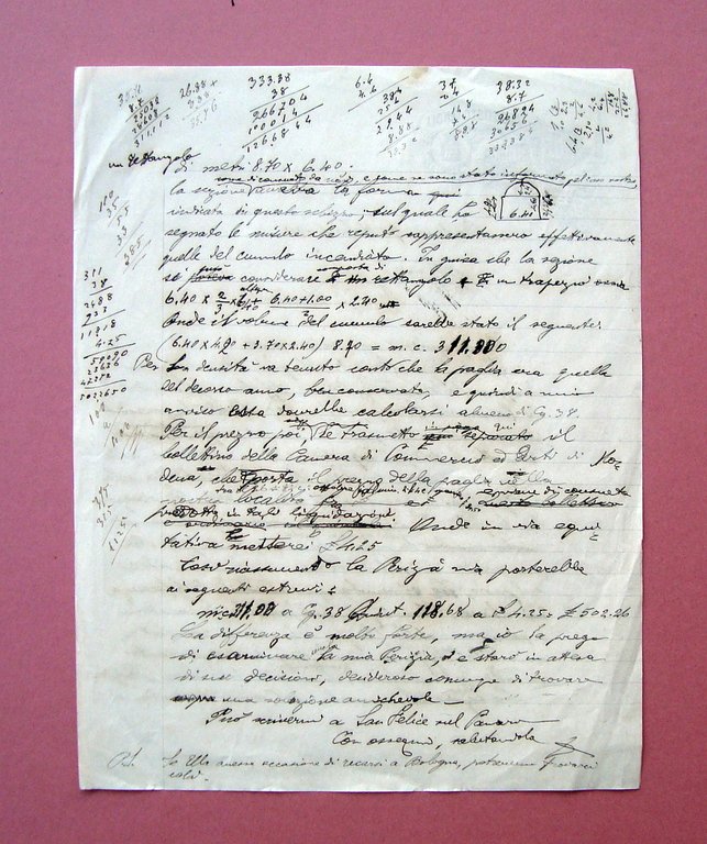 Modena Carta Intestata 1911 Hotel S.Marco Grand Hotel Royal | Immagine Gallery 2