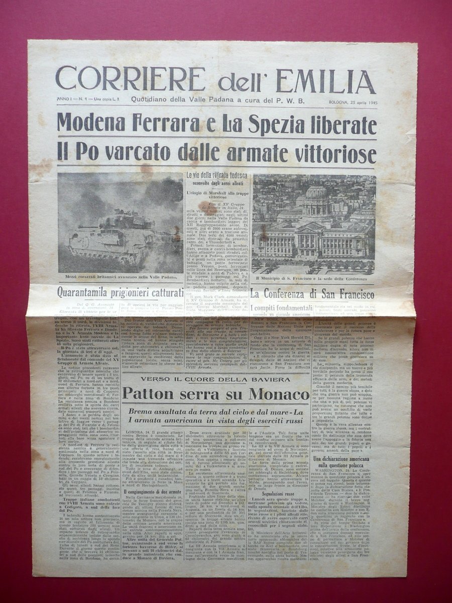 Modena Ferrara e La Spezia Liberate Corriere dell'Emilia Bologna 25 …