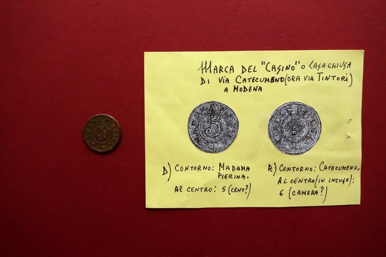 Modena Marca del Casino o Casa Chiusa Via del Catecumeno … | Immagine Gallery 1