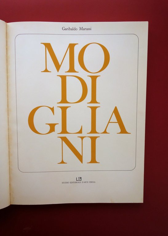 Modigliani Garibaldo Marussi Studio d'Arte Perna Milano 1963