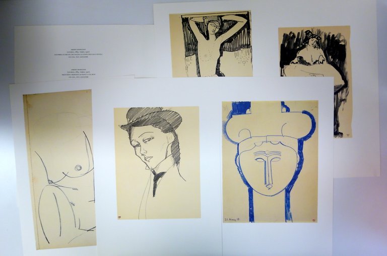 Modigliani Portfolio 6 Tavole Collezione Paul Alexandre Allemandi 1993 Completo
