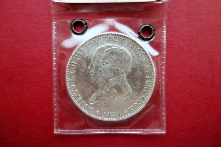 Moneta 5 Lire Ducato di Parma Roberto I di Borbone … | Immagine Gallery 3