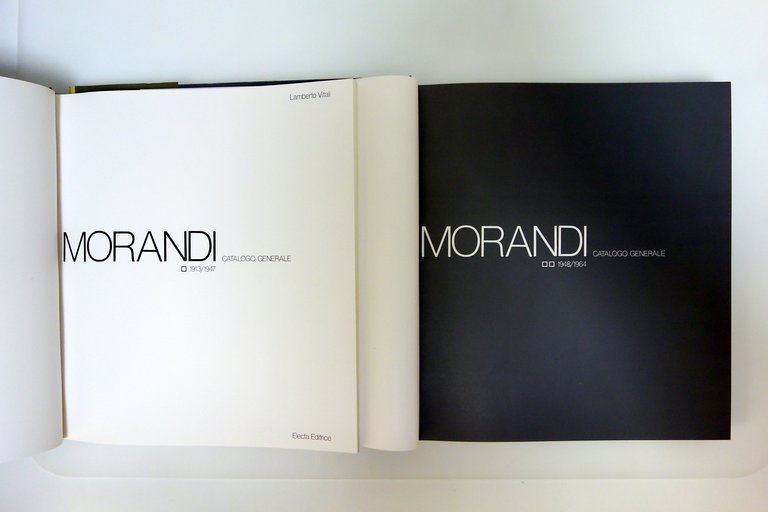 Morandi Catalogo Generale 1913-64 Lamberto Vitali Electa 1977 2 Volumi …