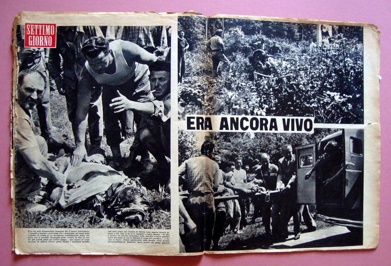 Morte Ascari Miscellanea fogli di giornali Copertine Fangio Le Mans …