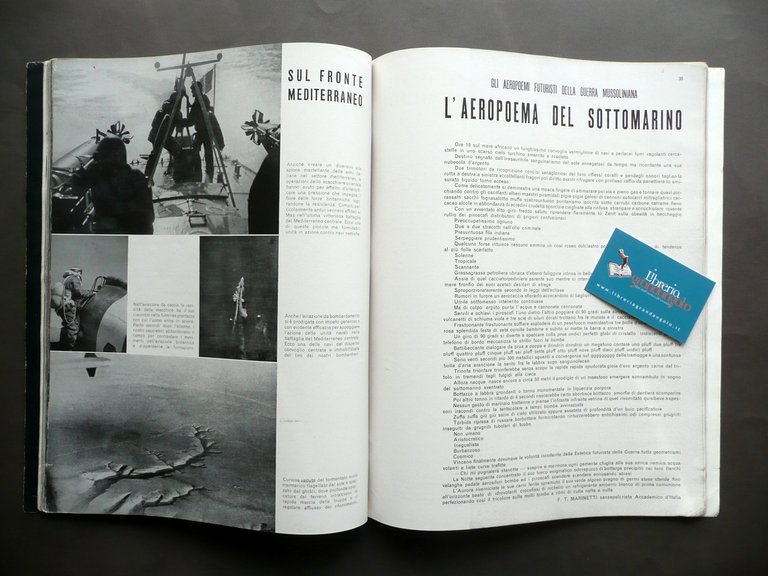 Morte Bruno Mussolini Marinetti Rivista Illustrata del Popolo d'Italia 1941